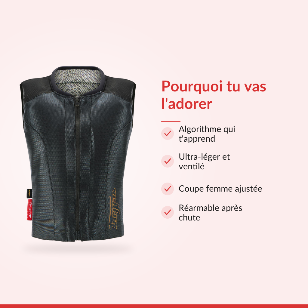 Le gilet airbag femme qu'on porte vraiment