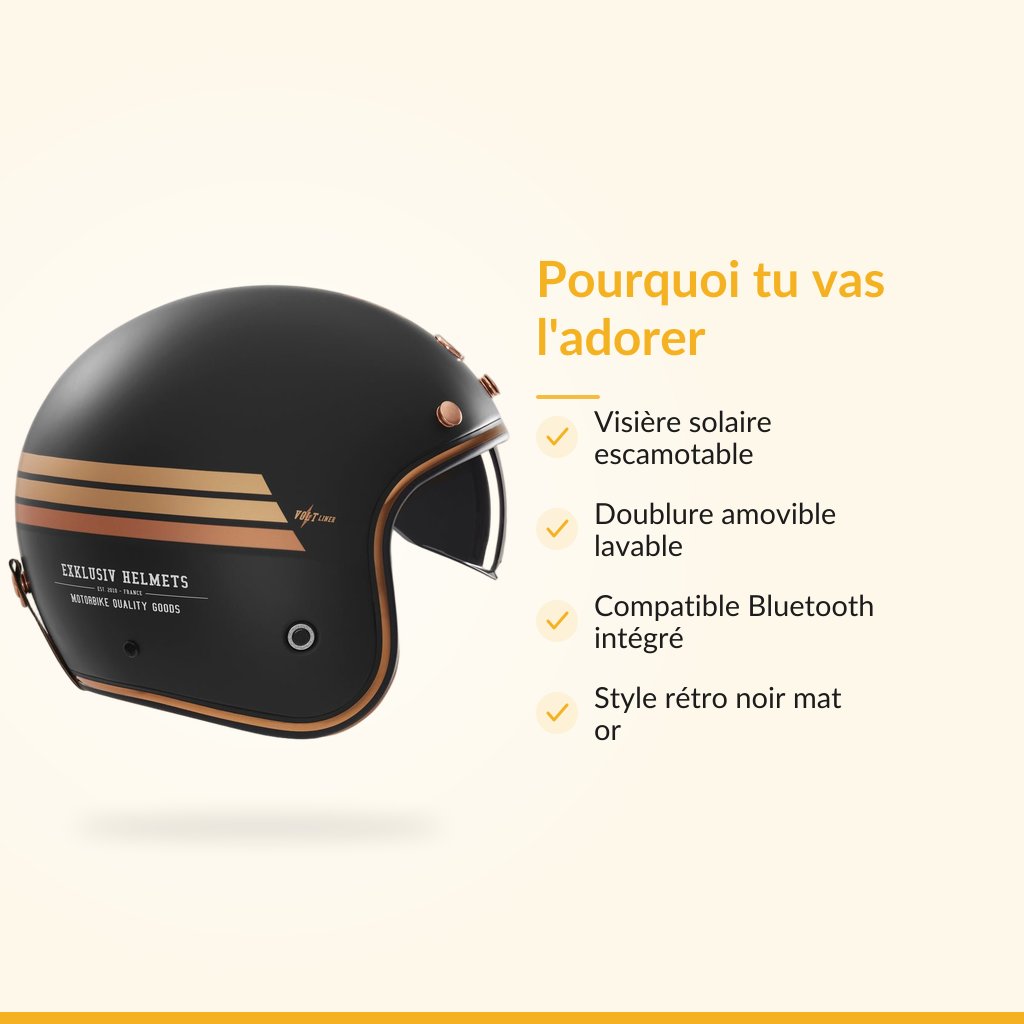 Le casque jet qui assume son style