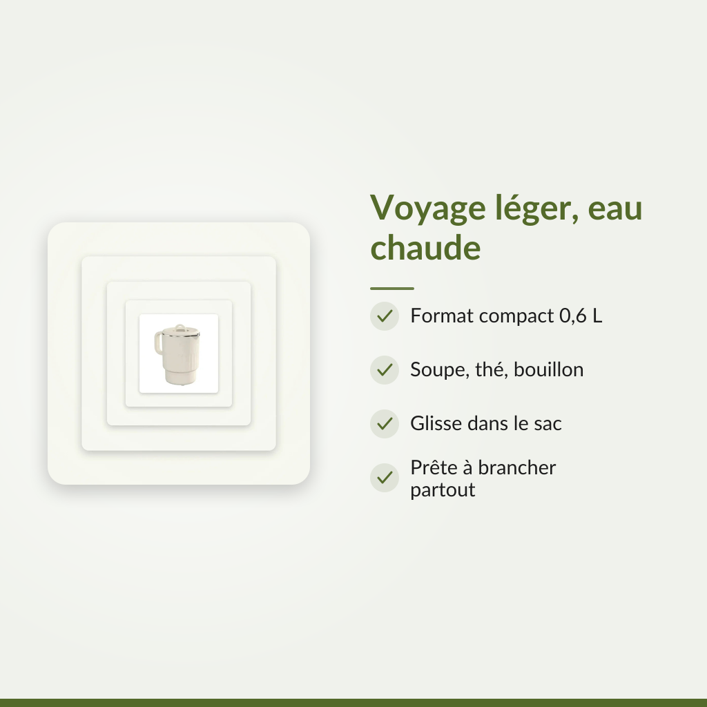 Ton thé du matin, même en déplacement