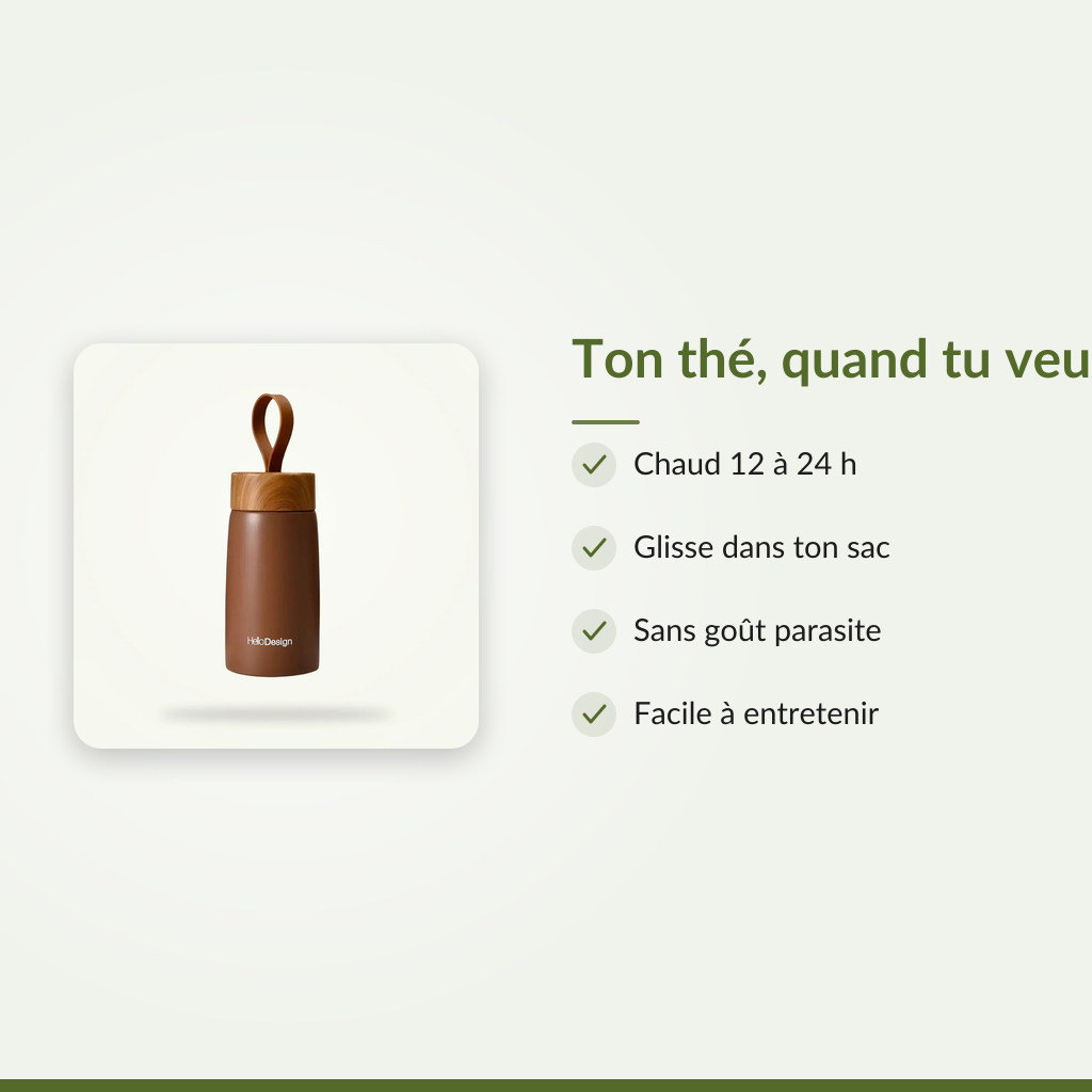 Ton thé chaud, quand tu veux enfin