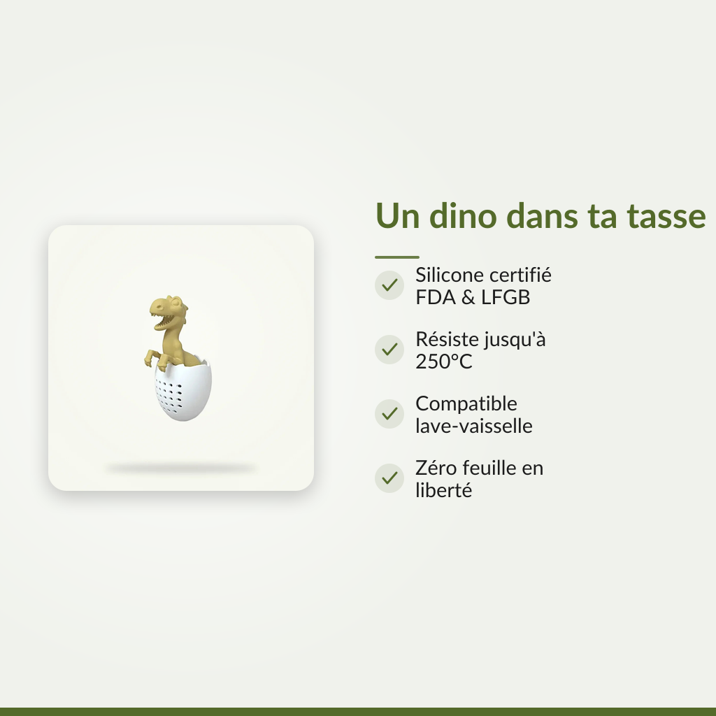 Un dino qui met la joie dans ta tasse