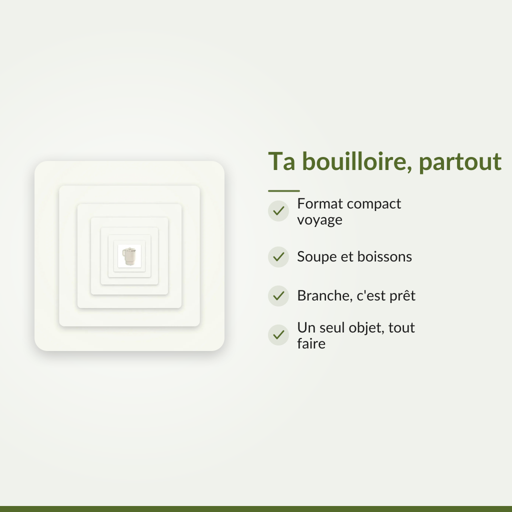 Ton thé du matin, même en déplacement
