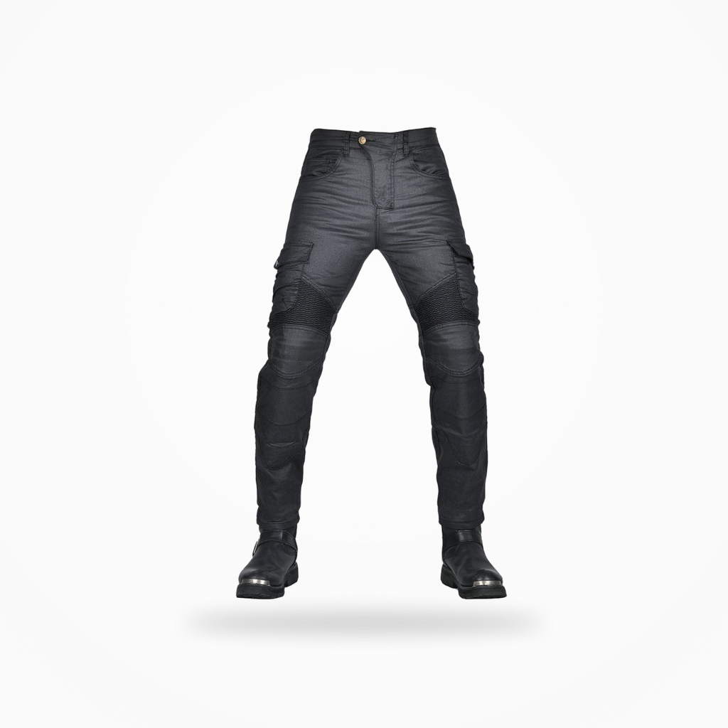 Textile stretch, protections CE, coupe slim