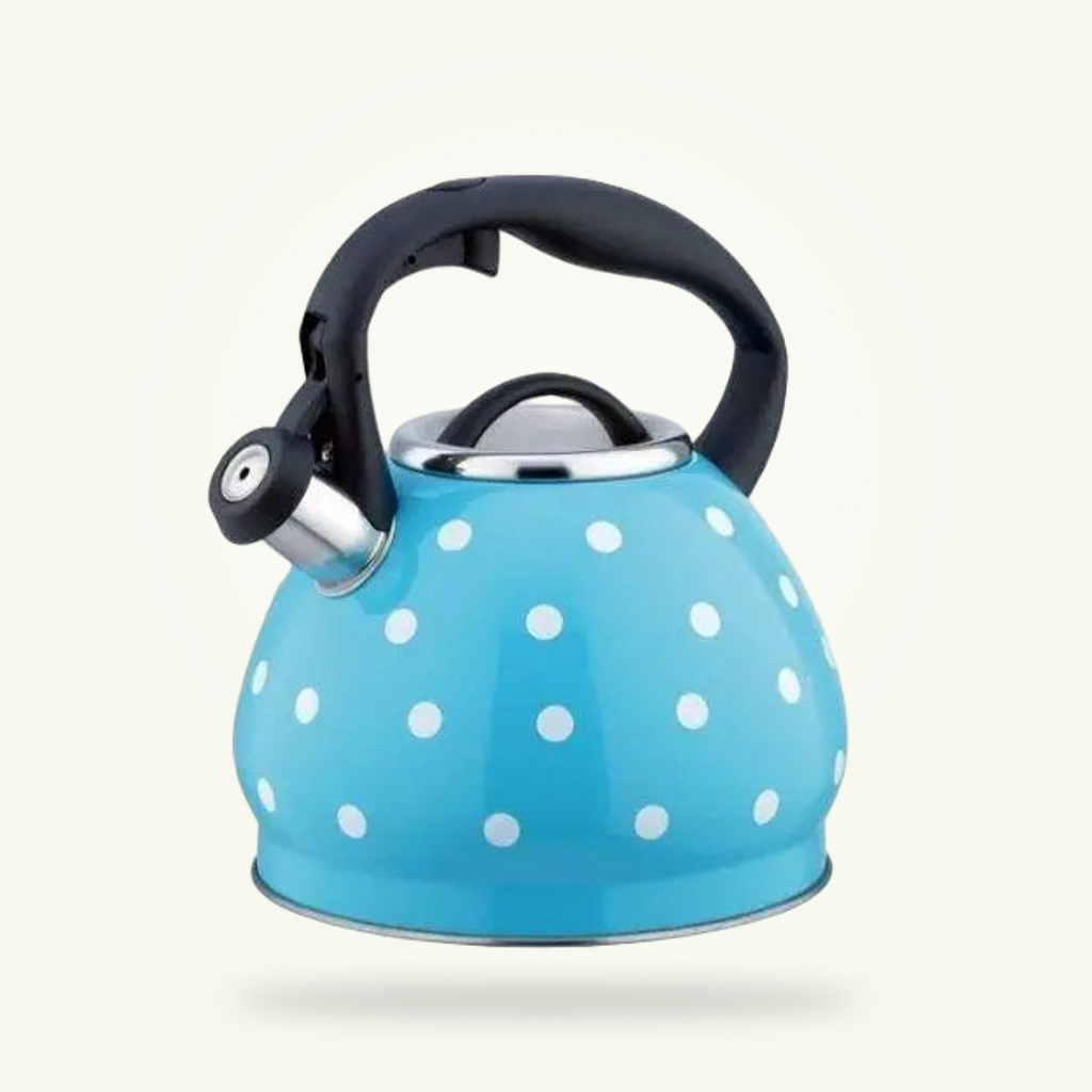 Sturdy Stainless Steel, Pretty Polka Dots
