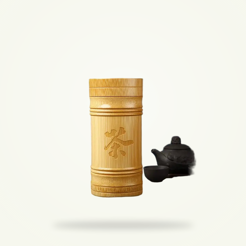 Bambou brut, couvercle ajusté main