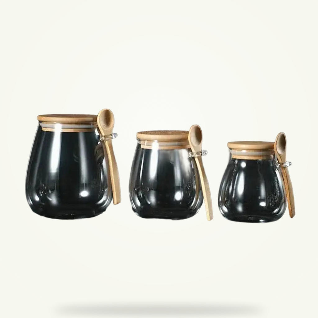 Borosilicate glass meets natural bamboo
