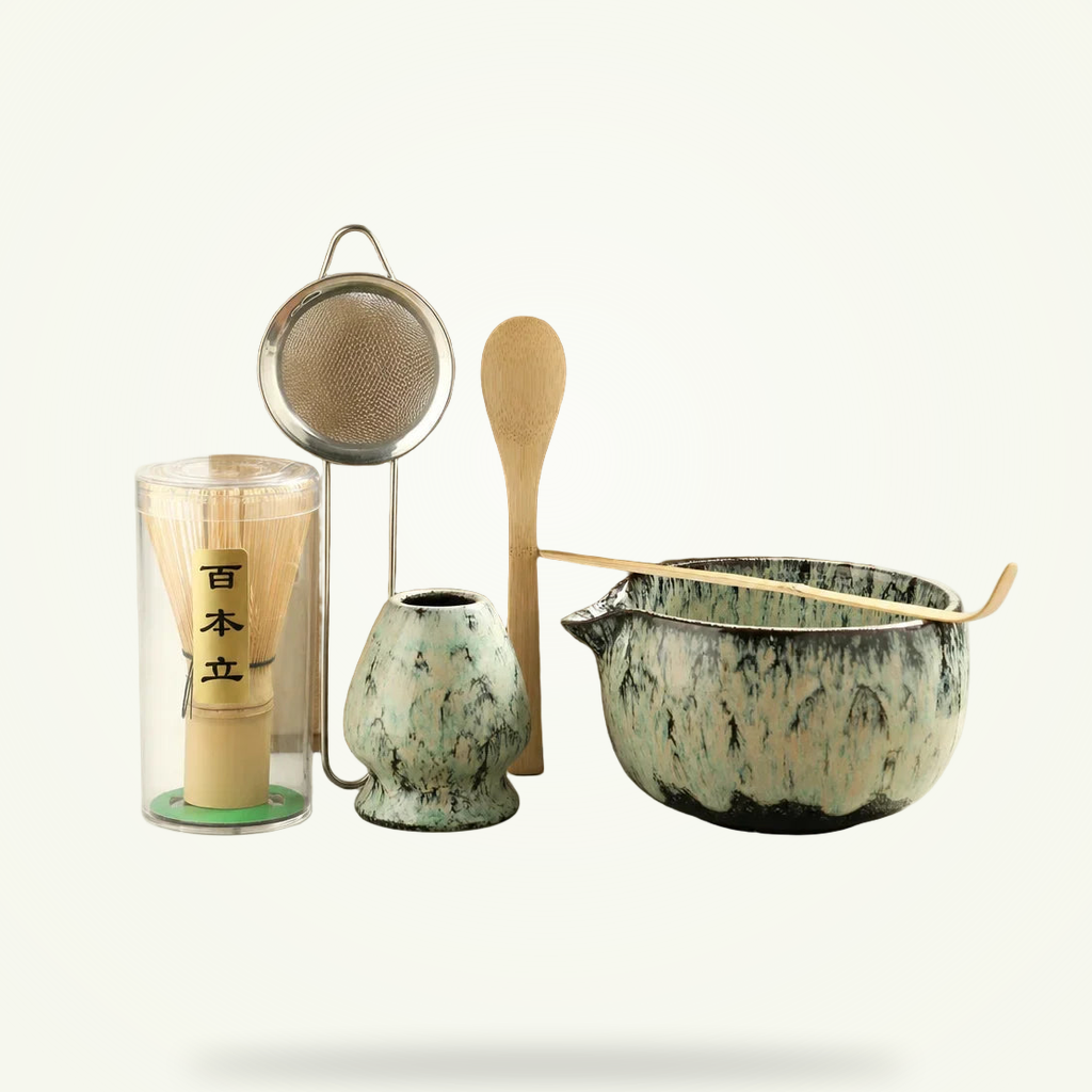 Ceramic bowl and bamboo whisk that last