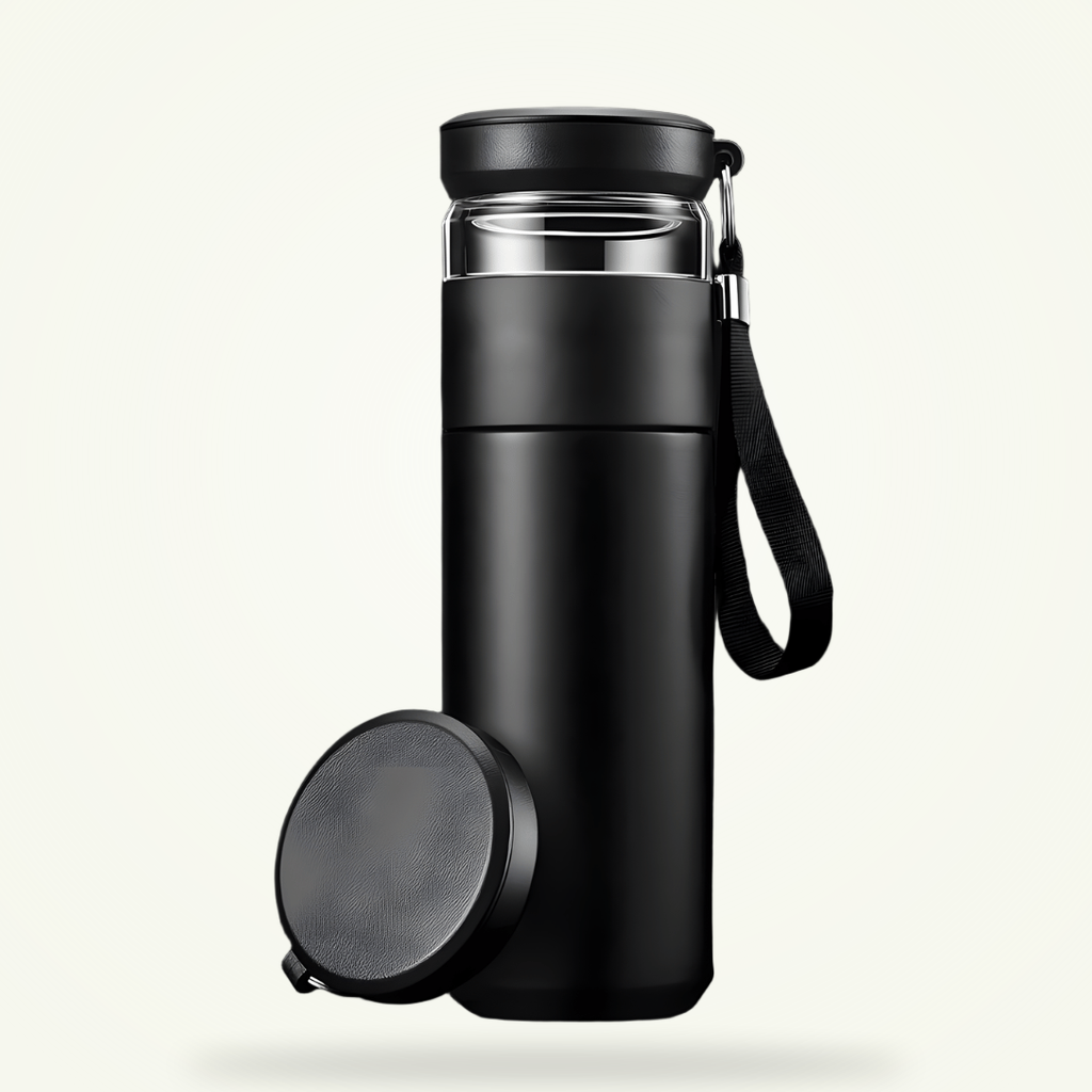 Un thermos infuseur pensé pour les feuilles