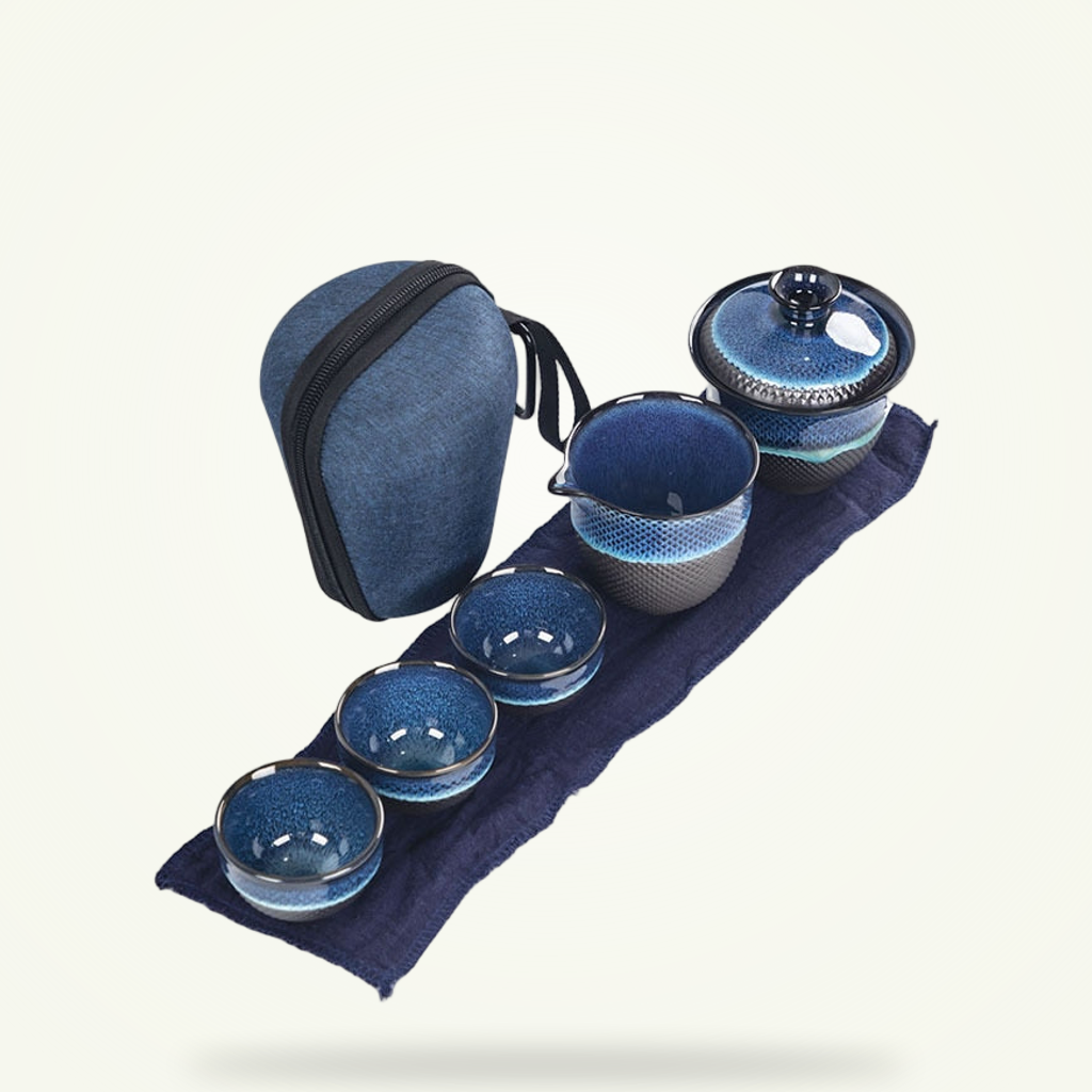 Blue Enamel, Classic Chinese Gaiwan Design
