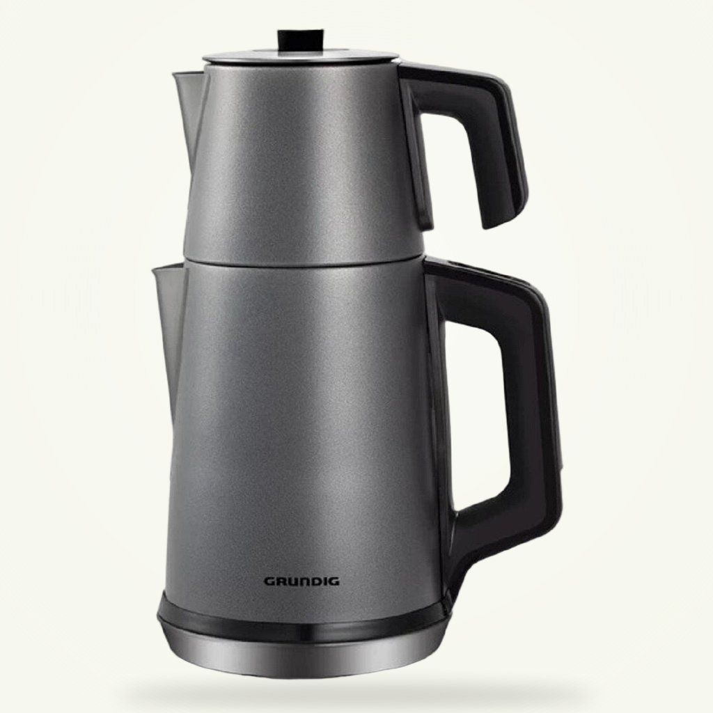 Inox brossé, double bouilloire électrique robuste
