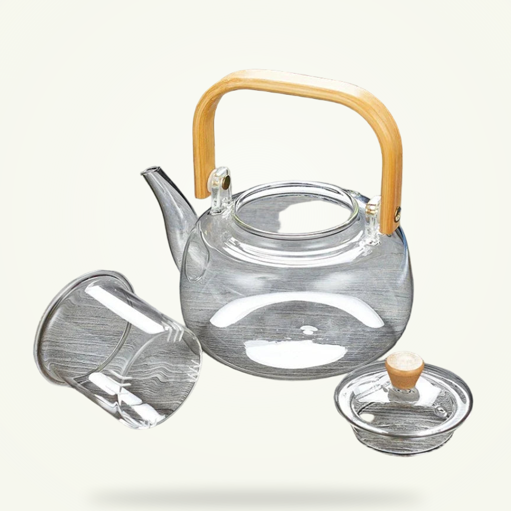 Borosilicate glass, wide basket, real capacity