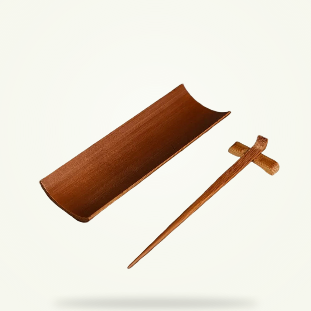 Carbonized bamboo, built for the ceremony