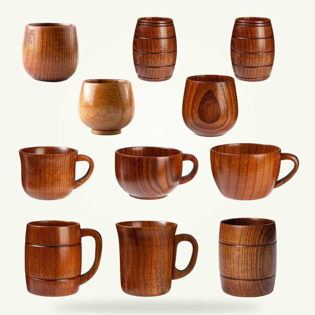 Hand-turned jujube wood craftsmanship