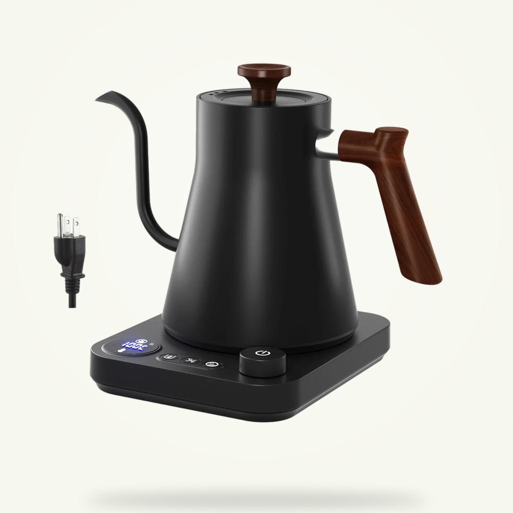 Precision spout meets wood elegance