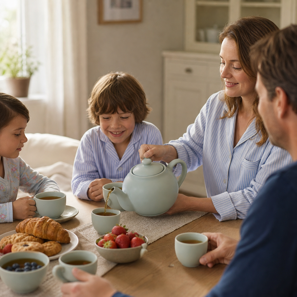 Une infusion, toute la tablée servie
