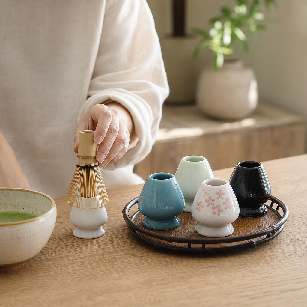Après le matcha, il attend sagement