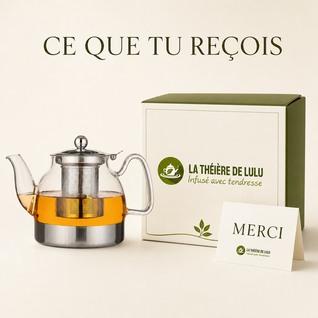 Une théière prête à infuser dès l'arrivée