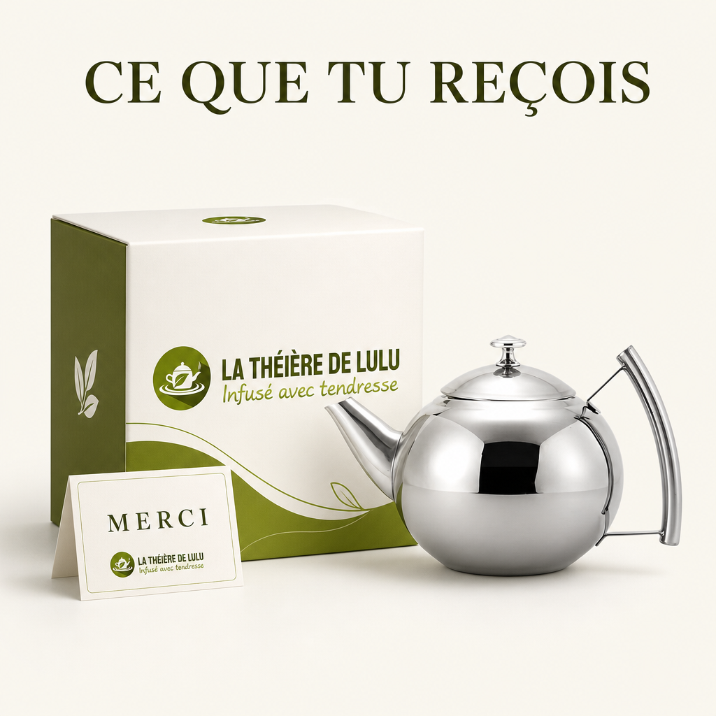 Ta théière inox livrée sans frais