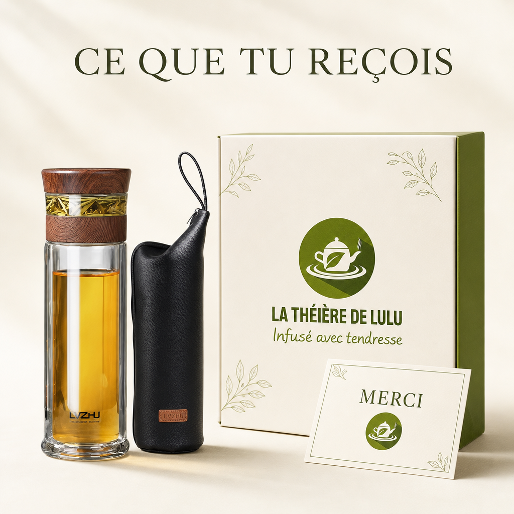 La bouteille infuseur thé prête à l'emploi