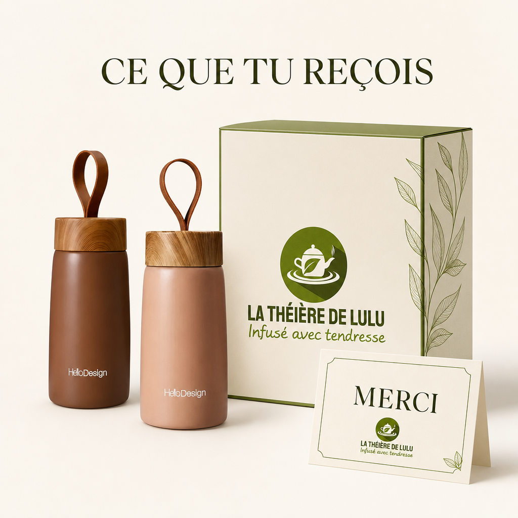 Ta bouteille isotherme à thé, prête à l'emploi