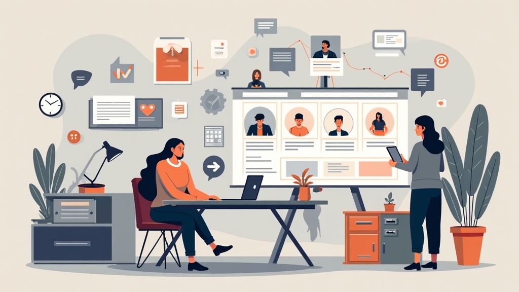 Illustration : Passer de la création à la machine de contenu