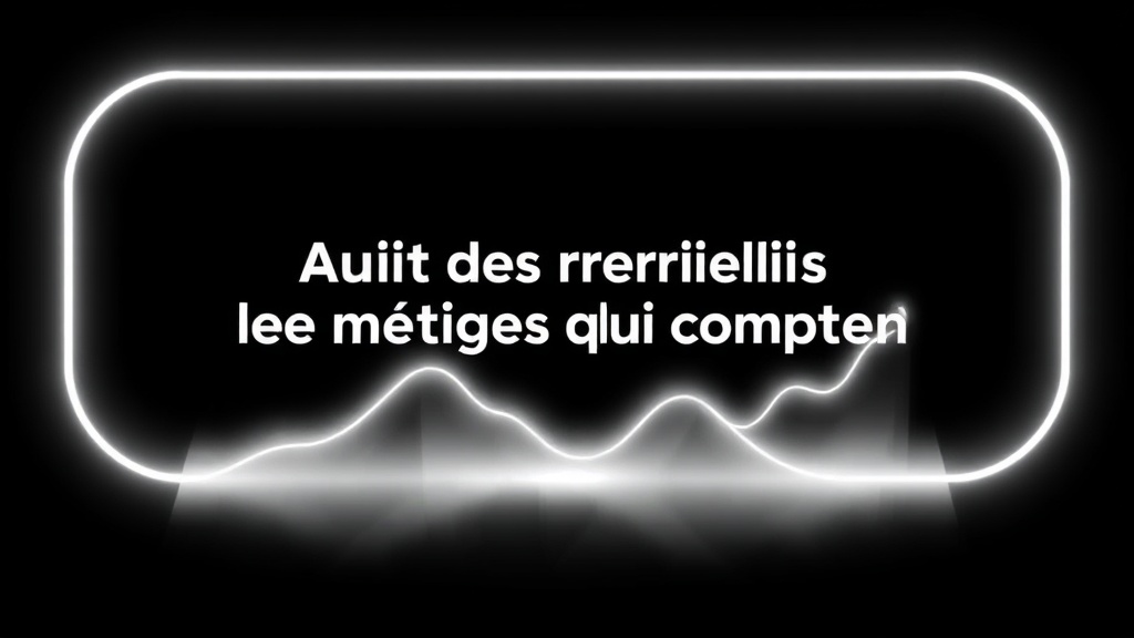 Illustration : Audit des résultats : les métriques qui comptent