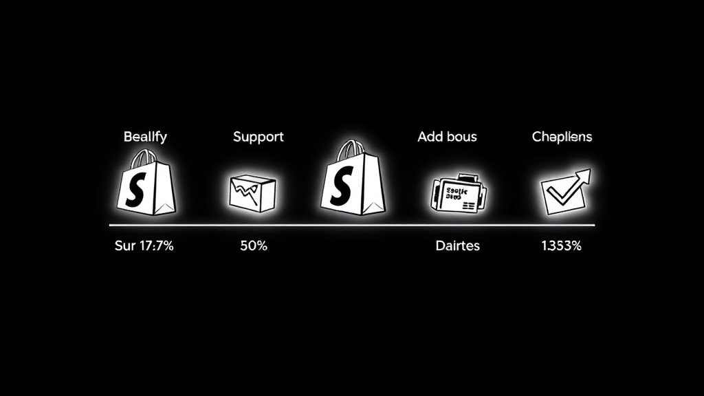 Illustration : Les 4 plans Shopify : prix affichés vs coûts réels