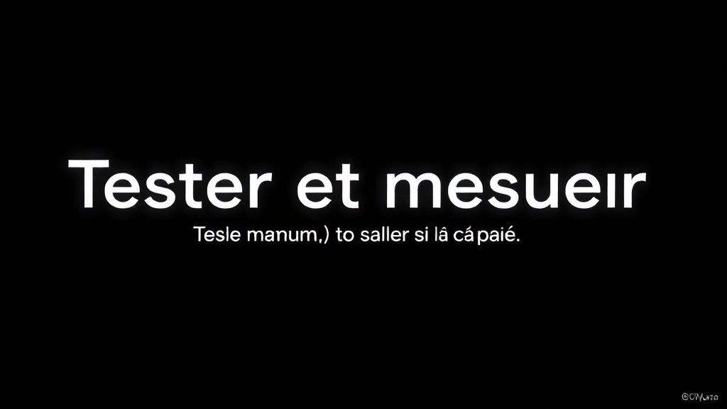 Illustration : Tester et mesurer : le seul moyen de savoir si ça paie